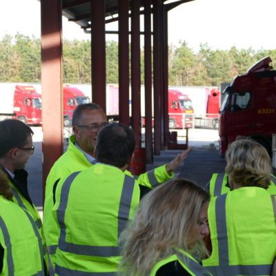 Inauguration des journées du transport routier en Bourgogne-Franche-Comté chez les Transports Cordier