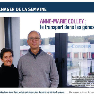 Zoom sur les Transports Cordier – Le manager de la semaine